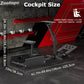 Zootopo Driving Simulator Cockpit Racing Wheel Mount, Compatible with Logitech G25/G27/G29/G920, Featuring Adjustable-height Gaming Frame with Shifter Bracket,Does Not Include Steering Wheel, Pedals, or Handbrake