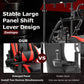 Zootopo Professional Racing Simulator Cockpit Frame with Red Seat&Monitor Stand, Fit for Logitech G920/Thrustmaster/Moza, Streamlined Dual-arm Design, No Wheel, Pedals, Handbrake and Monitor