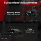 Zootopo Racing Simulator Cockpit with Monitor Mount, crafted from 3060 Aluminum Profile, Fit for Thrustmaster/Fanatec/Logitech G29 GPro, Unlimited Adjustment,Not Include Steering Wheel,Pedals,Handbrake