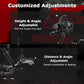 Zootopo Adjustable Racing Simulator Cockpit φ50mm Round Tubing with Monitor Mount, Compatible with Logitech G25/G29/G920/G923 and Thrustmaster T300 Gaming Stands. Does not include steering wheel, handbrake, pedals, and seat.