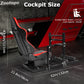 Zootopo Aluminum Profile 3060 Racing Simulator Cockpit with Seat,Fit for Thrustmaster/Fanatec/Logitech G29 ,  featuring infinite adjustability,  Not Include Steering Wheel,Pedals,Handbrake