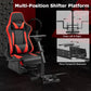 Zootopo Racing Simulator Cockpit with Red Seat Multi-level Adjustment Fit for Logitech/Thrustmaster/Fanatec G29,G920,G923&T300RS&CSL-DD One-Piece Cockpit,Wheel,Handbrake and Pedals Not Included