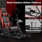 Zootopo Adjustable Racing Cockpit Red Seat Fit for Logitech, Thrustmaster,G923,G920,Wheel Shifter Pedals Not Included