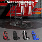 Zootopo Racing Simulator Cockpit with Monitor Mount, crafted from 3060 Aluminum Profile, Fit for Thrustmaster/Fanatec/Logitech G29 GPro, Unlimited Adjustment,Not Include Steering Wheel,Pedals,Handbrake