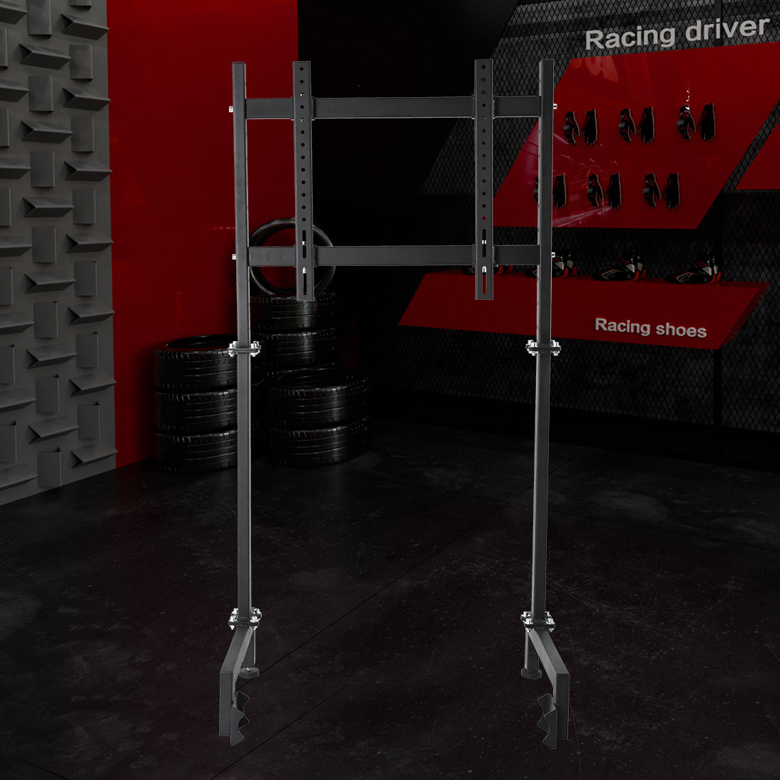 Zootopo Racing Sim Monitor Mount for Racing Simulator Cockpit Support Monitor from 24 to 60 inch,Stable Height Position,Adjustable Driving Display Stand for TV and PC Monitor,NO Steering Wheel,Shift Lever,Pedals,TV,Seat and Cockpit