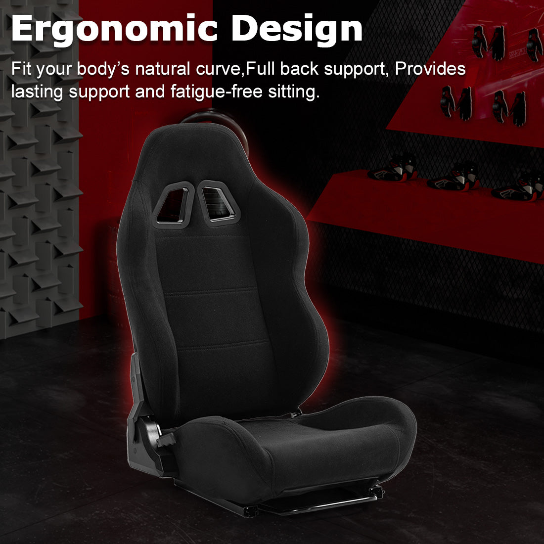 Zootopo Racing Seat with Adjustable Slide Adapt Racing Wheel Stand for Logitech G25 G27 G29 G920 Thrustmaster T80 T150 T300 T500 T300RS T500RS T-GT Racing Wheel Shifter and Pedals