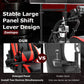 Zootopo Professional Racing Simulator Cockpit Frame with Red Seat&Triple Monitor Stand, Fit for Logitech G920/Thrustmaster/Moza, Shifter Platform Upgrade, No Wheel, Pedals, Handbrake and Monitor