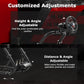 Zootopo Professional Racing Simulator Cockpit with Black Seat, Fit for Logitech G920/Thrustmaster/Moza, Streamlined Dual-arm Design, No Wheel, Pedals, Handbrake, and Monitor Stand