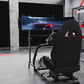 Zootopo Professional Racing Simulator Cockpit Frame with Black Seat&Monitor Stand, Fit for Logitech G920/Thrustmaster/Moza, Shifter Platform Upgrade, No Wheel, Pedals, Handbrake and Monitor