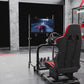 Zootopo Racing Cockpit with TV Stand & Red Seat Fit for Logitech, Thrustmaster,G27,G920,T500,Wheel Shifter Pedals Not Included