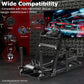 Zootopo 8040 Aluminum Profile Racing Simulaor Cockpit Fit for Logitech/Thrustmaster/Fanatec/Moza G920,G923 Professional&Expandability,F1 Trunk,No Seat,Handbrake,Pedals,Steering Wheel