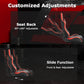 Zootopo Ergonomic Red Racing Seat with Adjustable Double Slides Fit Racing Simulator Cockpit Wheel Stand Gaming Chair Video Game Chairs
