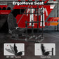 Zootopo 3060 Aluminum Profile Racing Simulator Cockpit with Black Seat and Triple-monitor Setup, Fit for Thrustmaster,for Fanatec,for Logitech G29 , Adjustable Driving Simulator Cockpit, Does Not Include Steering Wheel, Pedals, or Handbrake
