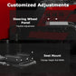 Zootopo Adjustable Racing Sim Cockpit with Black Seat Unobstructed Design for Both Legs Fit for Logitech/Thrustmaster G29 G923 G25 T80 T150 Racing Wheel Cockpit with Monitor Stand Not Include Steering Wheel,Pedals,Handbrake