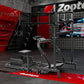 Zootopo Professional Racing Simulator Cockpit with Triple Monitor Stand, Fit for Logitech G920/Thrustmaster/Moza, Streamlined Dual-arm Design, No Wheel, Pedals, Handbrake, Seat and Monitor