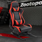 Zootopo Racing Seat Stand, Modern Style, Red and Black, Faux Leather, Ergonomic, Gaming Chair Stand, Racing Game, Adult, Indoor Use