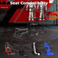 Zootopo Racing Simulator Cockpit with Triple-monitor Setup Crafted from 3060 Aluminum Profile, Fit for Thrustmaster，for Fanatec，for Logitech G29/GPro, Unlimited Adjustment,Not Include Steering Wheel,Pedals,Handbrake