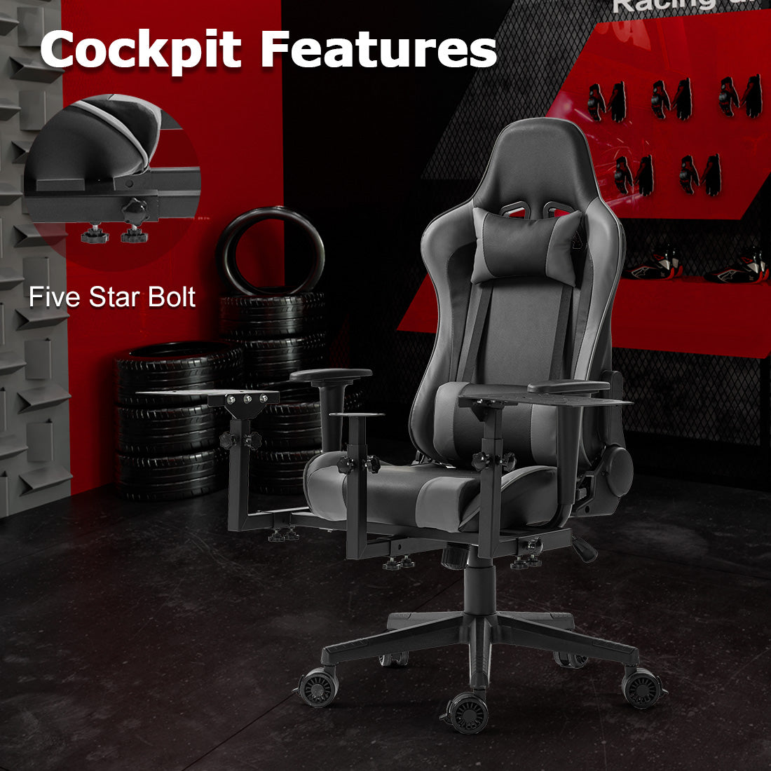 Zootopo Flight Racing Simulator Cockpit with Seat Adjustable&Shifter Platform Upgrade Fit for Logitech/Thrustmaster/Hotas Warthog G29,G920,Multi-Function&Office Use,No Throttle,Joystick,Pedal