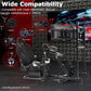 Zootopo Professional Racing Simulator Cockpit Frame with Black Seat&Monitor Stand, Fit for Logitech G920/Thrustmaster/Moza, Shifter Platform Upgrade, No Wheel, Pedals, Handbrake and Monitor