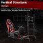Zootopo Racing Sim Cockpit with Triple Monitor Mount and Seat Fits for Logitech/Thrustmaster/Fanatec/Moza G29 G920 G923 CSL-DD T248 Without Steering Wheel, Pedals ,TV and Shifter