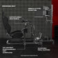 Zootopo Racing Sim Cockpit with Triple Monitor Mount and Seat Fits for Logitech/Thrustmaster/Fanatec/Moza G29 G920 G923 CSL-DD T248 Wheel Shifter Pedals  TV NOT Included