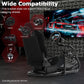 Zootopo Adjustable Racing Cockpit with Black Seat Fit for Logitech,Thrustmaster,G920,T500,Wheel Shifter Pedals Not Included