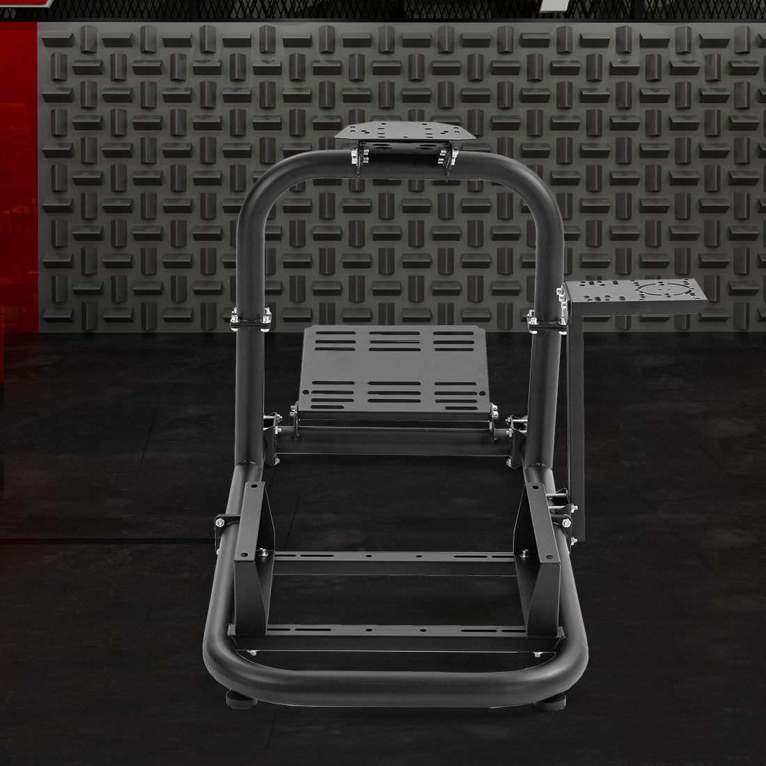 Zootopo Racing Simulator Cockpit 50mm Round Tube Driving Gaming Cockpit Fit for Logitech, Thrustmaster, Fanatec, PC, PS4, Xbox, Seat ,Pedal Wheel Not Included