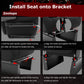 Zootopo Racing Driving Simulator Cockpit with Black Seat Stability Upgrade Fit for Logitech/Thrustmaster/Fanatec G27,G29,G920,G923,T300RS &CSL-DD Wheel Frame,No Steering Wheel,Pedal,Handbrake