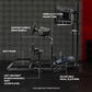 Zootopo Racing Driving Simulator Cockpit with with Triple Monitor Mount Fit for Logitech/Thrustmaster/Fanatec G27,G29,G920,G923,T300RS &CSL-DD Wheel Frame,No Steering Wheel,Pedal,Handbrake,Seat