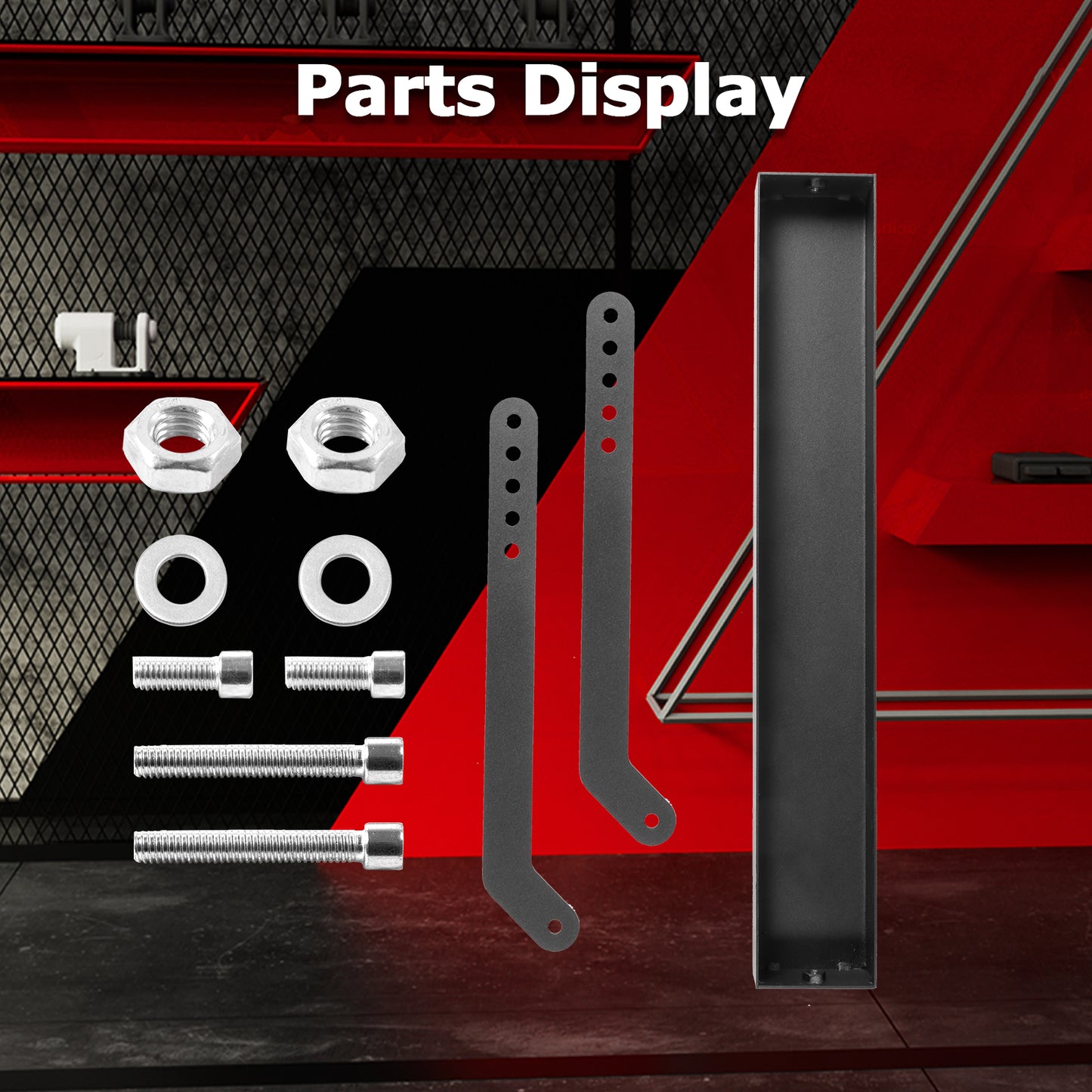 Zootopo Racing Simulator Seat Stabilization Kit Designed to Exactly Match Select Gaming Stands From Our Store,Includes All Necessary Mounting Bolts,No Racing Wheel Stand