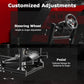 Zootopo 8040 Aluminum Profile Racing Simulator Cockpit with Monitor Frame Fit for Logitech/Thrustmaster/Fanatec G25 G27 G29 G923 T80,F1 Trunk,No Seat,Handbrake,Pedals,Steering Wheel