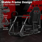 Zootopo Adjustable Sim Racing Cockpit with Black Seat, Fit for Logitech/Thrustmaster/Fanatec G920 G923 G29 Frame, Double Arm Reinforcement, No Steering Wheel, Pedal, Handbrake
