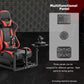 Zootopo Flight Simulator Cockpit with Red Seat Fit for Logitech X52 PRO,X56, Thrustmaster T16000M,HotasWarthing Flight Stick,Unlimited Adjustment,Not Include Steering Wheel,Pedals,Handbrake and Joystick