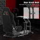 Zootopo Adjustable Racing Sim Cockpit with Red Seat Unobstructed Design for Both Legs Fit for Logitech/Thrustmaster G29 G923 G25 T80 T150 Racing Wheel Cockpit Not Include Steering Wheel,Pedals,Handbrake