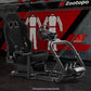 Zootopo Professional Racing Simulator Cockpit with Black Seat, Fit for Logitech G920/Thrustmaster/Moza, Streamlined Dual-arm Design, No Wheel, Pedals, Handbrake, and Monitor Stand