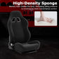 Zootopo Adjustable Racing Sim Cockpit with Black Seat Unobstructed Design for Both Legs Fit for Logitech/Thrustmaster G29 G923 G25 T80 T150 Racing Wheel Cockpit with Triple Monitor Stand Not Include Steering Wheel,Pedals,Handbrake