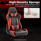Zootopo Adjustable Racing Sim Cockpit with Red Seat Unobstructed Design for Both Legs Fit for Logitech/Thrustmaster G29 G923 G25 T80 T150 Racing Wheel Cockpit with Triple Monitor Stand Not Include Steering Wheel,Pedals,Handbrake