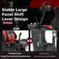 Zootopo Racing Simulator Cockpit with Red Seat Multi-level Adjustment Fit for Logitech/Thrustmaster/Fanatec G29,G920,G923&T300RS&CSL-DD One-Piece Cockpit,Wheel,Handbrake and Pedals Not Included