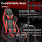 Zootopo Racing Cockpit with TV Stand & Red Seat Fit for Logitech, Thrustmaster,G27,G920,T500,Wheel Shifter Pedals Not Included
