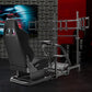 Zootopo Professional Racing Simulator Cockpit Frame with Black Seat&Monitor Stand, Fit for Logitech G920/Thrustmaster/Moza, Shifter Platform Upgrade, No Wheel, Pedals, Handbrake and Monitor