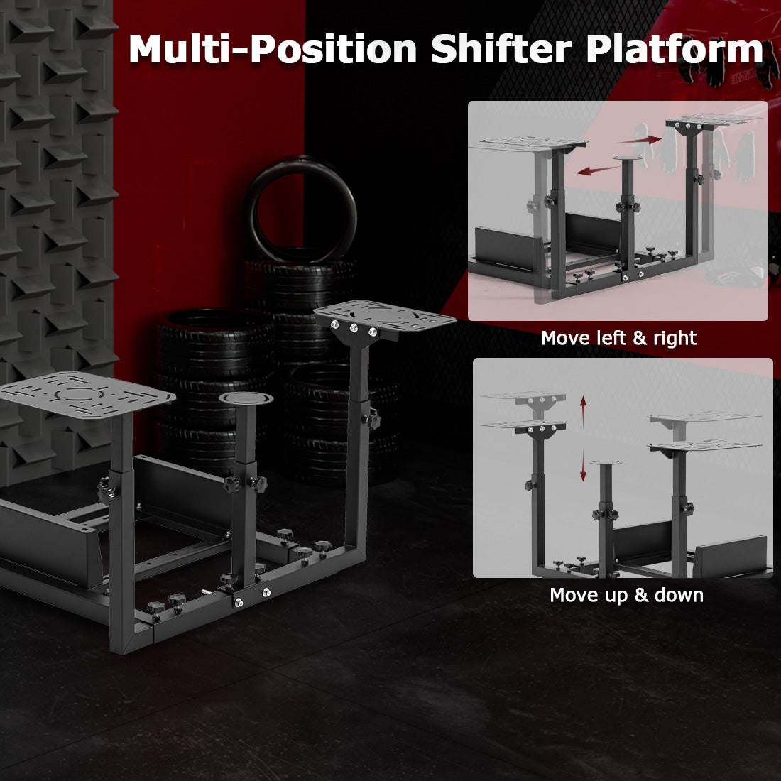 Zootopo Flight Simulator Cockpit  Fit for Logitech X52 PRO,X56, Thrustmaster T16000M,HotasWarthing Flight Stick,Unlimited Adjustment,Not Include Steering Wheel,Pedals,Handbrake and Joystick