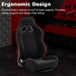 Zootopo Adjustable Sim Racing Cockpit with Black Seat, Fit for Logitech/Thrustmaster/Fanatec G920 G923 G29 Frame, Double Arm Reinforcement, No Steering Wheel, Pedal, Handbrake