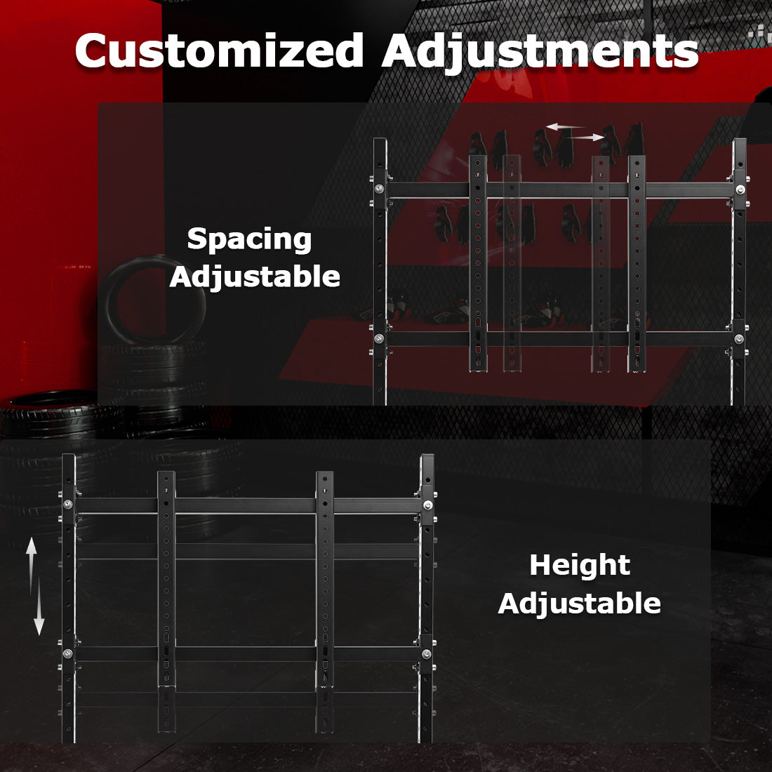 Zootopo Single Monitor Stand with Locking Casters Premium Adjustable Mount for Racing Simulator,Featuring Full Motion Control for 27-65 inch Monitors,Immersive Viewing Experience