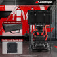 Zootopo Racing Cockpit with TV Stand &Red Seat Fit for Logitech,Thrustmaster G27 G920 T500 Wheel Shifter Pedals Not Included
