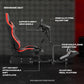 Zootopo Racing Simulator Cockpit with Red Seat Multi-level Adjustment Fit for Logitech/Thrustmaster/Fanatec G29,G920,G923&T300RS&CSL-DD One-Piece Cockpit,Wheel,Handbrake and Pedals Not Included