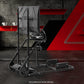 Zootopo Adjustable Sim Racing Cockpit with Monitor Mount, Fit for Logitech G923,Thrustmaster Wheels, Frame Double Arm Reinforcement, No Steering Wheel,Pedal,Display and Seat