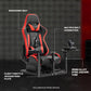 Zootopo Flight Simulator Cockpit with Red Seat Fit for Logitech X52 PRO,X56, Thrustmaster T16000M,HotasWarthing Flight Stick,Unlimited Adjustment,Not Include Steering Wheel,Pedals,Handbrake and Joystick
