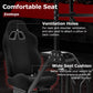 Zootopo Adjustable Racing Sim Cockpit with Black Seat Unobstructed Design for Both Legs Fit for Logitech/Thrustmaster G29 G923 G25 T80 T150 Racing Wheel Cockpit with Monitor Stand Not Include Steering Wheel,Pedals,Handbrake
