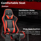Zootopo Flight Simulator Cockpit with Red Seat Fit for Logitech X52 PRO,X56, Thrustmaster T16000M,HotasWarthing Flight Stick,Unlimited Adjustment,Not Include Steering Wheel,Pedals,Handbrake and Joystick