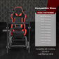 Zootopo Racing Cockpit with TV Stand &Red Seat Fit for Logitech,Thrustmaster G27 G920 T500 Wheel Shifter Pedals Not Included